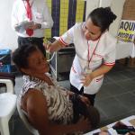 Ação de saúde em Santos