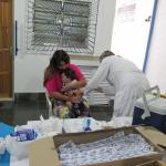 Vacinação contra a gripe, em Santos