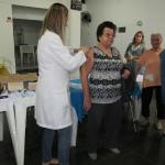 Vacinação contra a gripe, em Santos