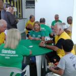 Confraternização na Regional Santos com a seleção santista da Melhor Idade