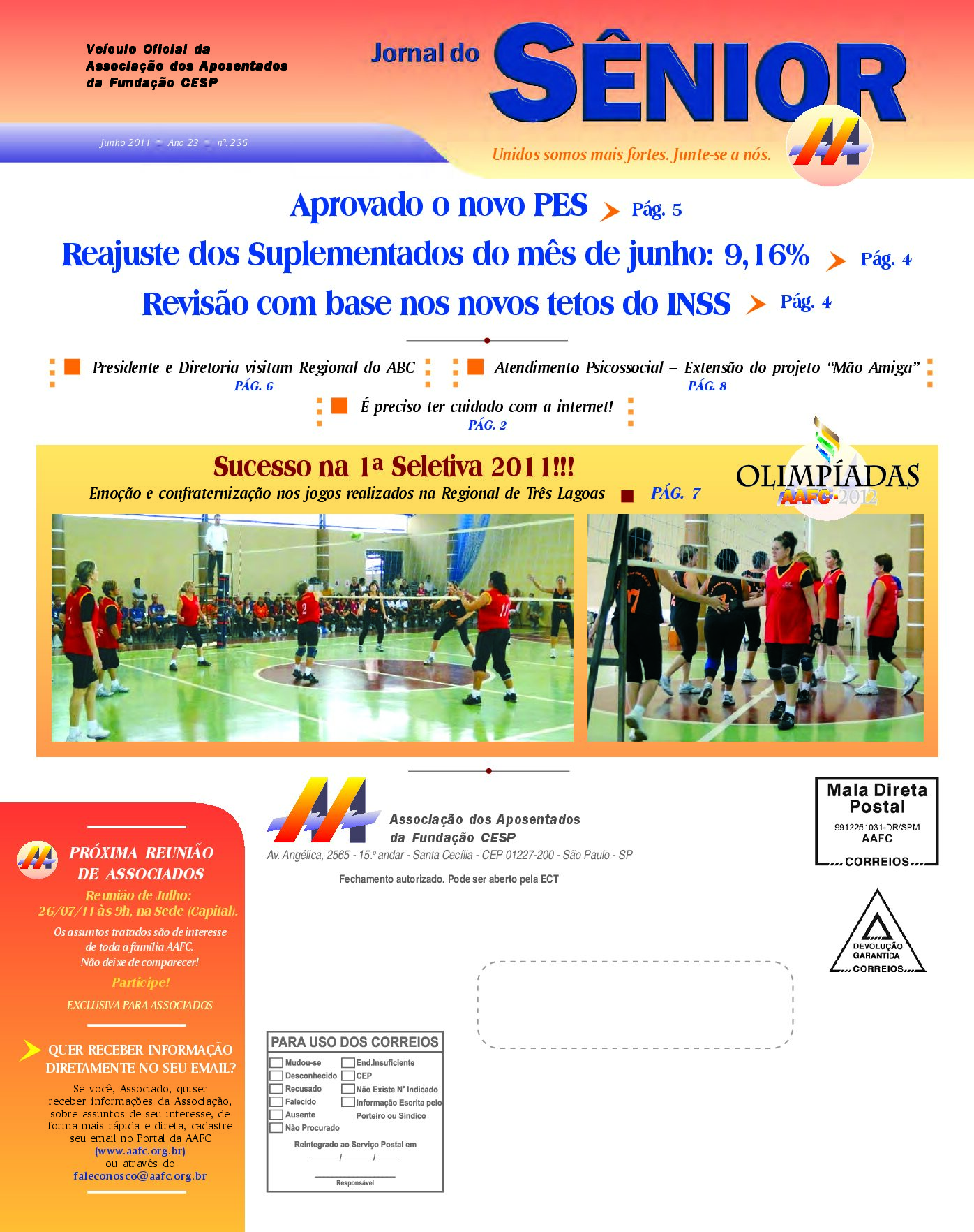 Órgão oficial da AAFC junho/2011