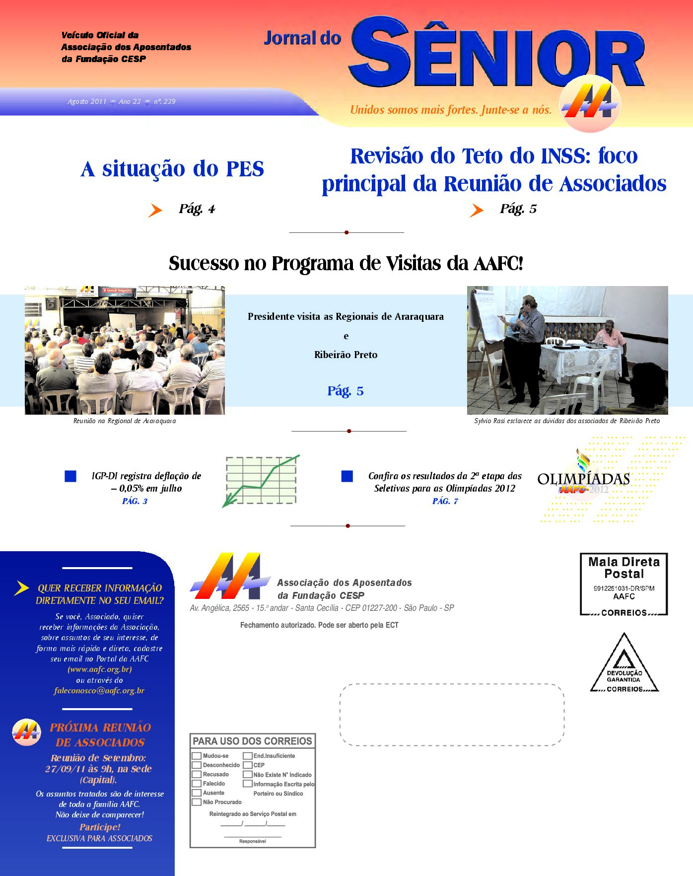 Órgão oficial da AAFC agosto/2011