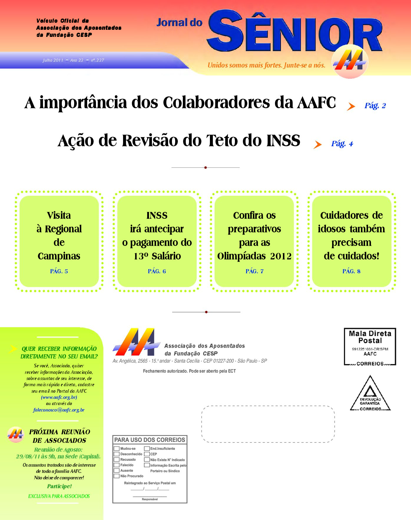 Órgão oficial da AAFC julho/2011