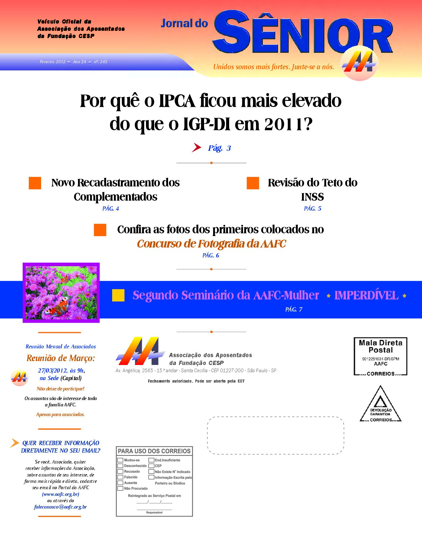 Órgão oficial da AAFC fevereiro/2012