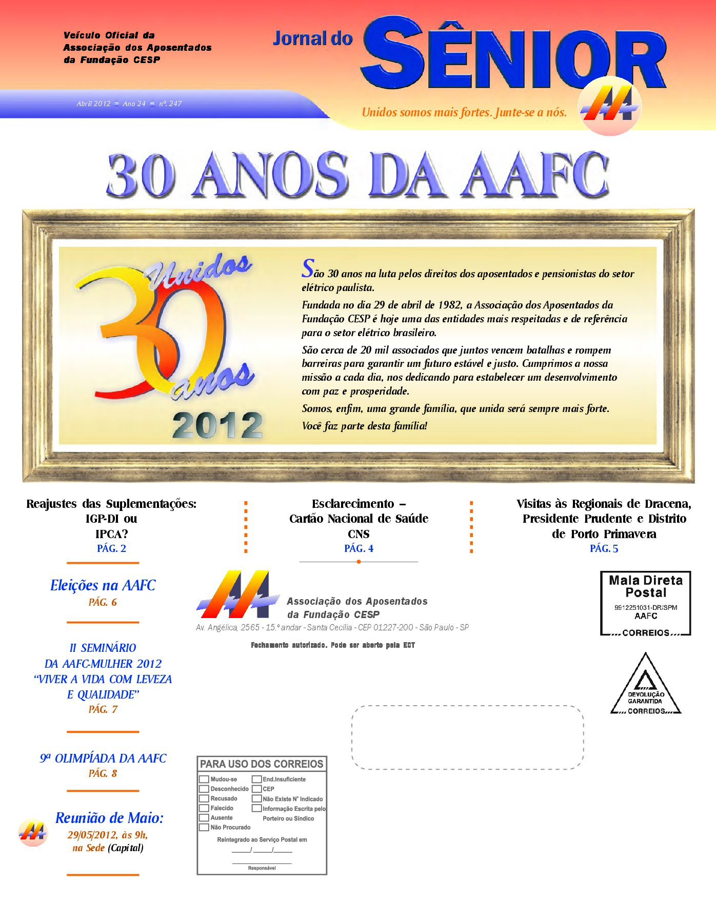 Órgão oficial da AAFC abril/2012