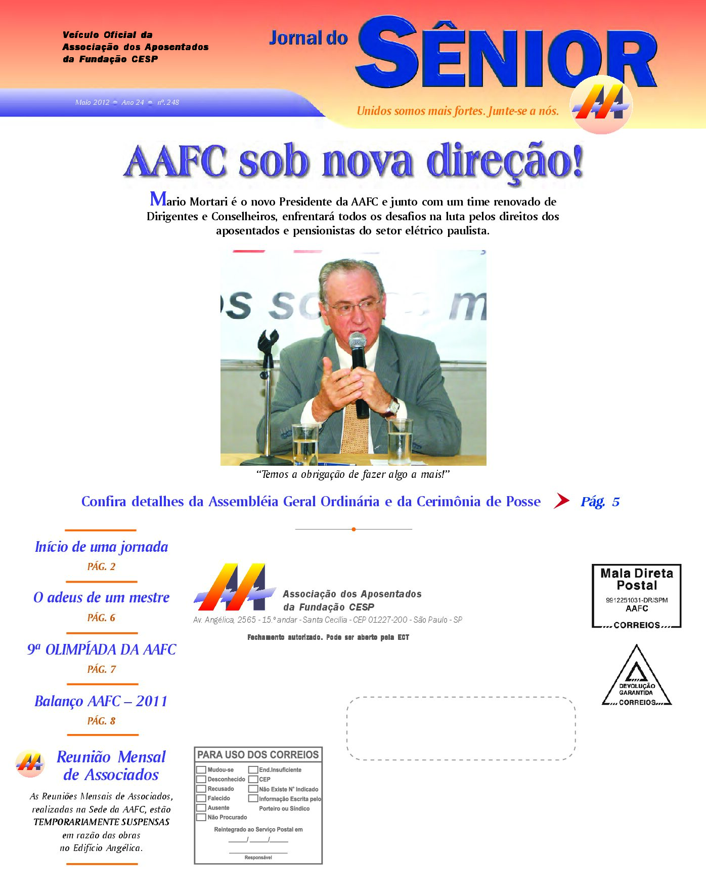 Órgão oficial da AAFC maio/2012