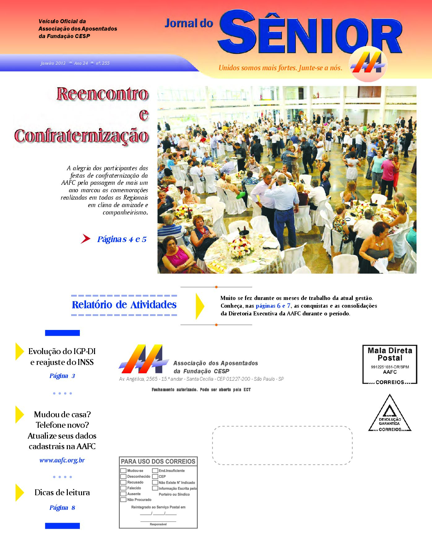 Órgão oficial da AAFC janeiro/2013