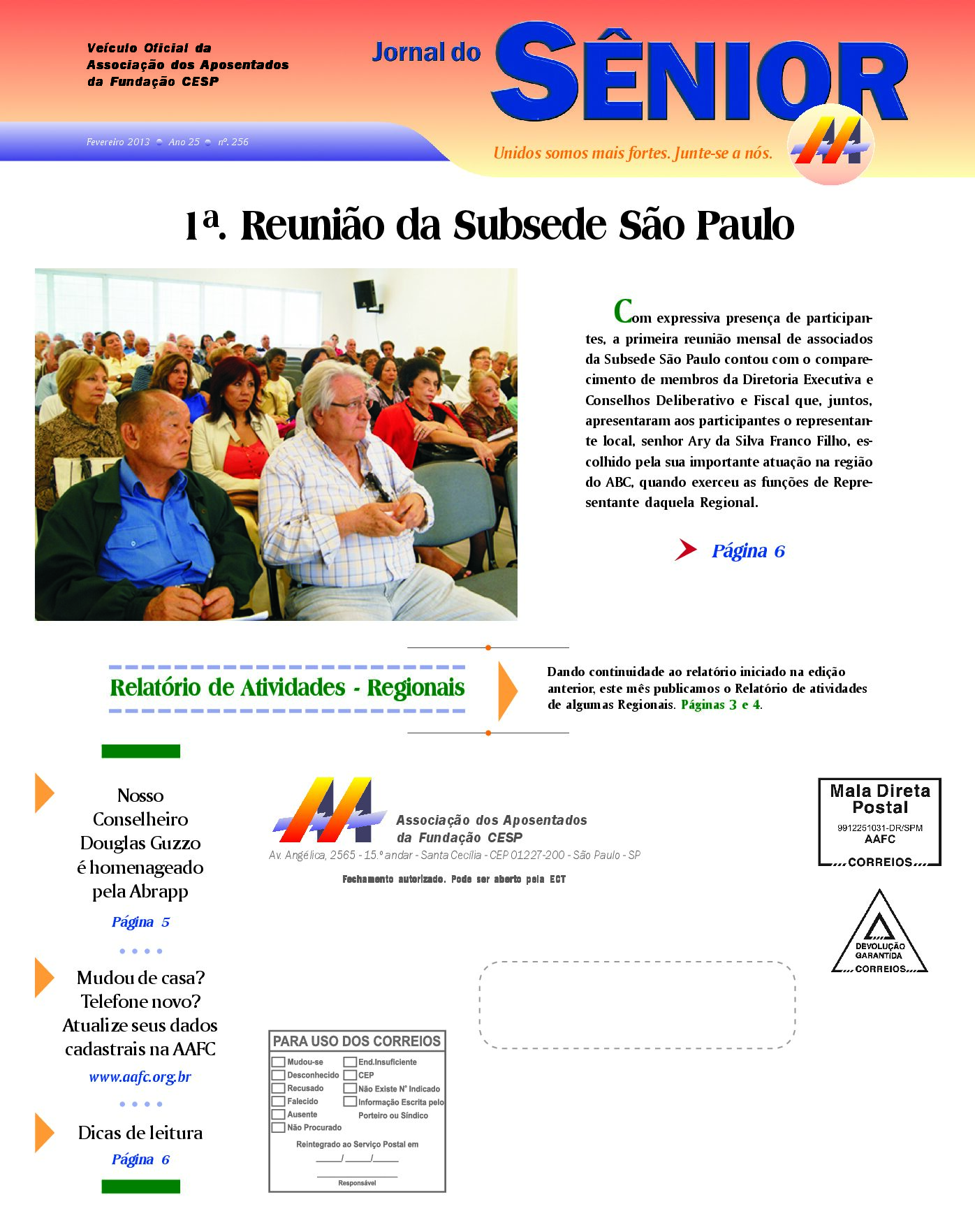 Órgão oficial da AAFC fevereiro/2013