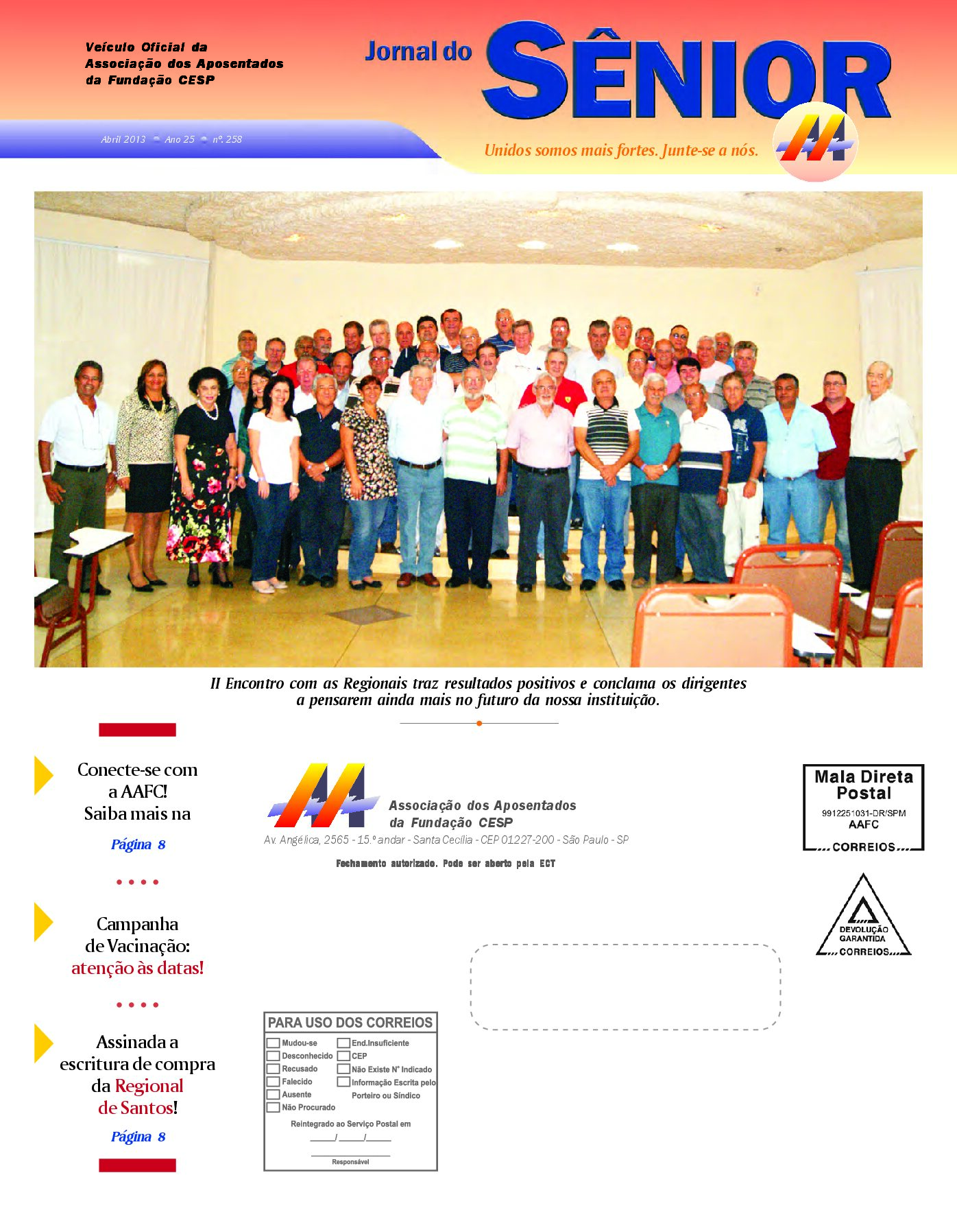 Órgão oficial da AAFC abril/2013
