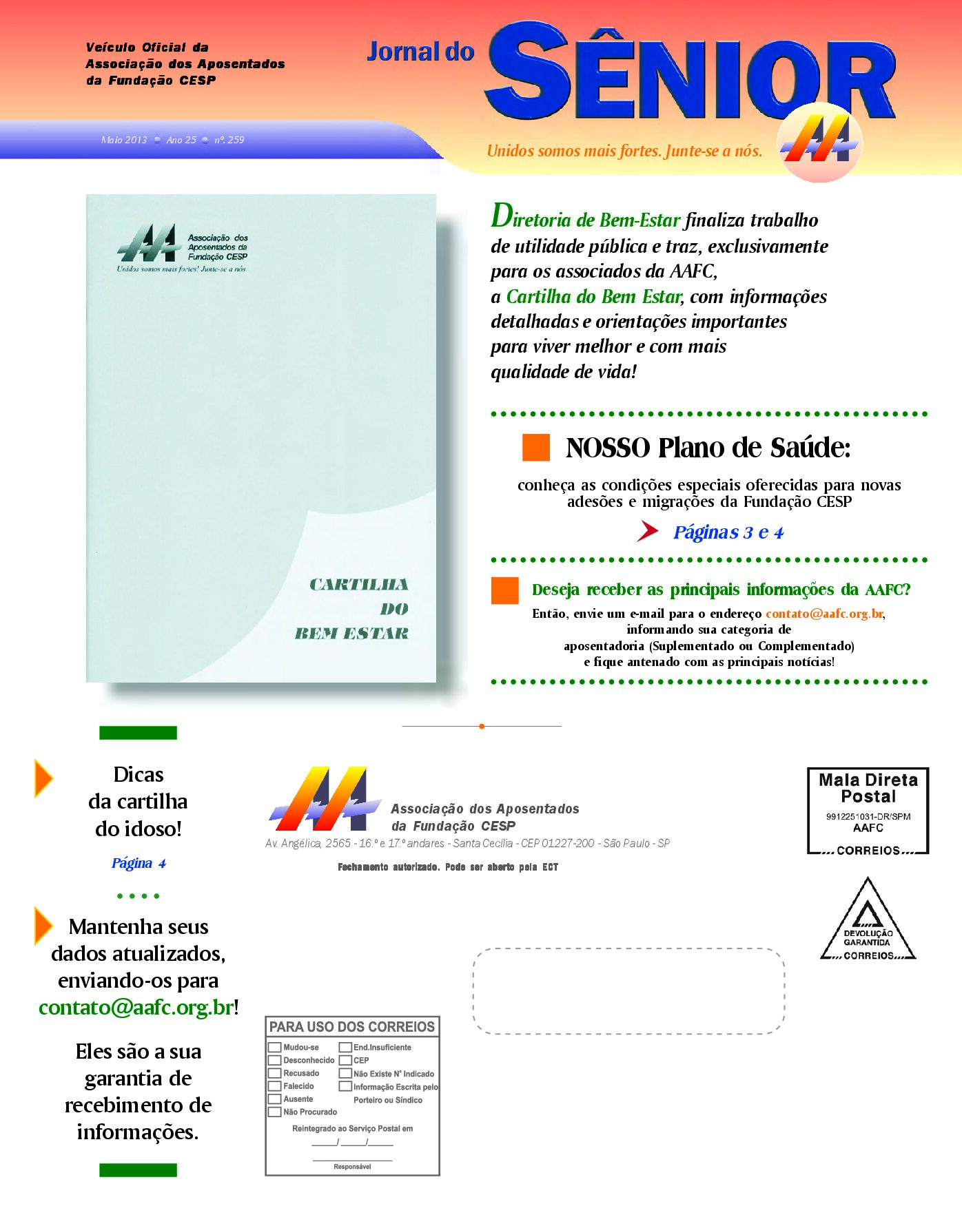 Órgão oficial da AAFC maio/2013