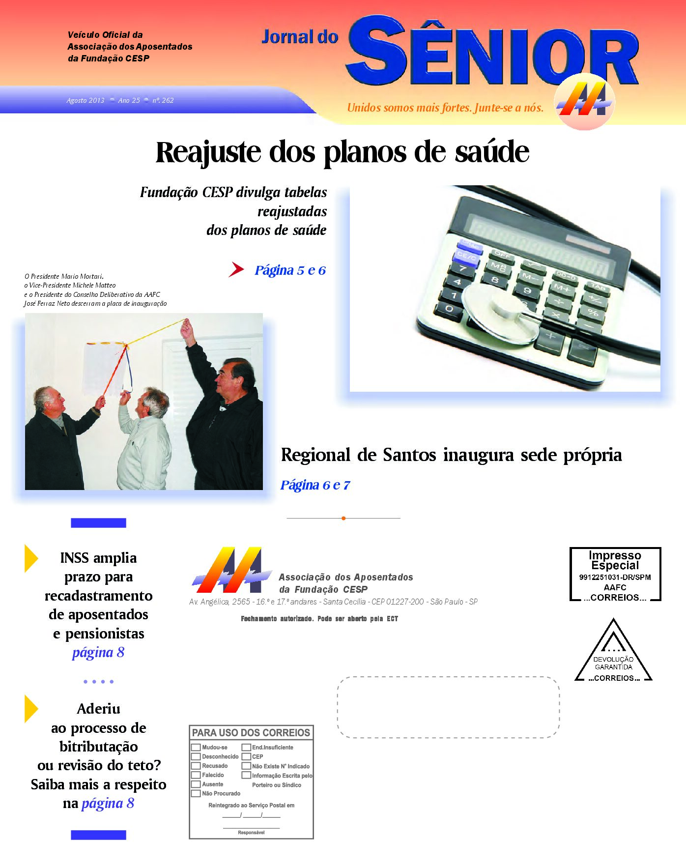 Órgão oficial da AAFC agosto/2013