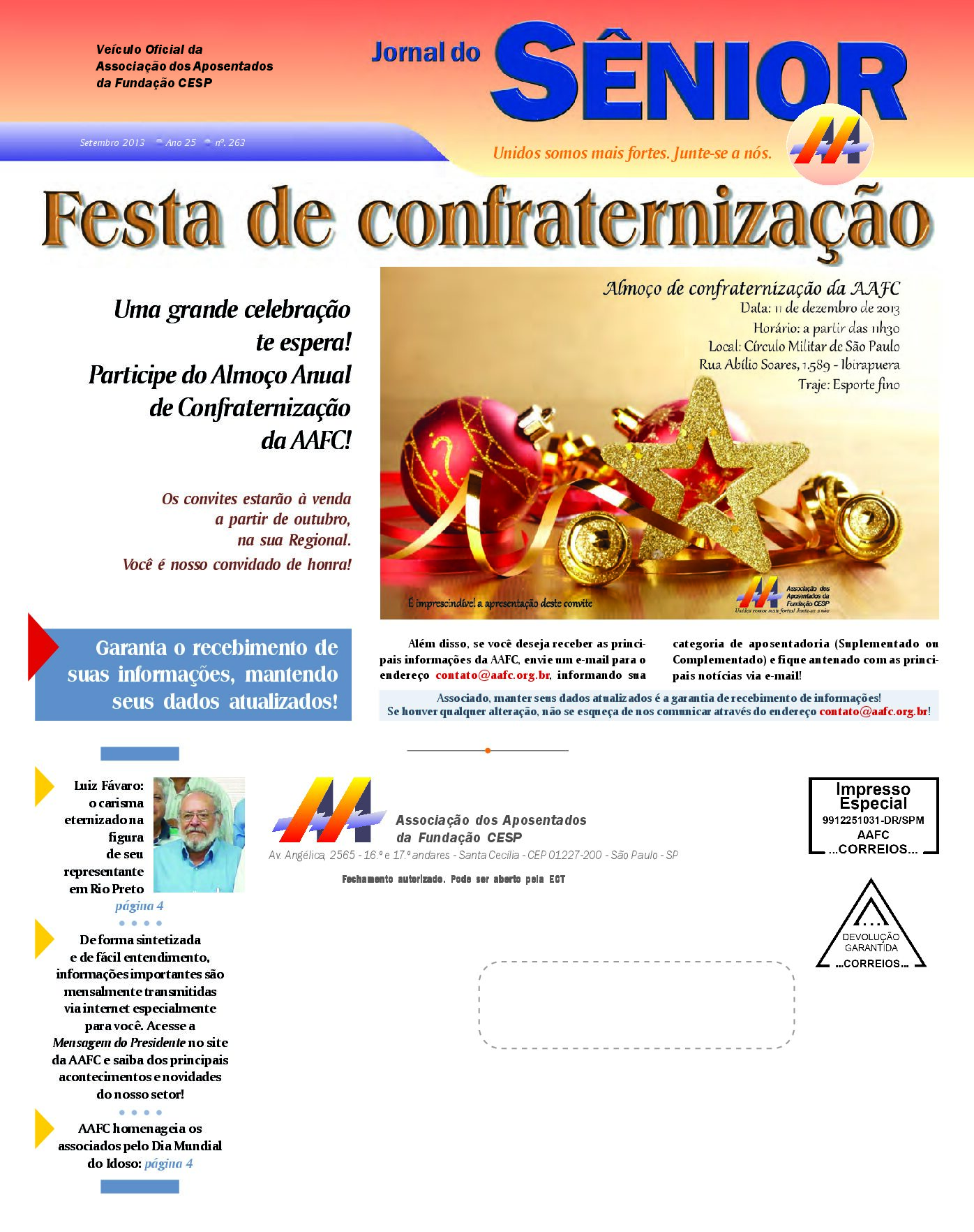 Órgão oficial da AAFC setembro/2013