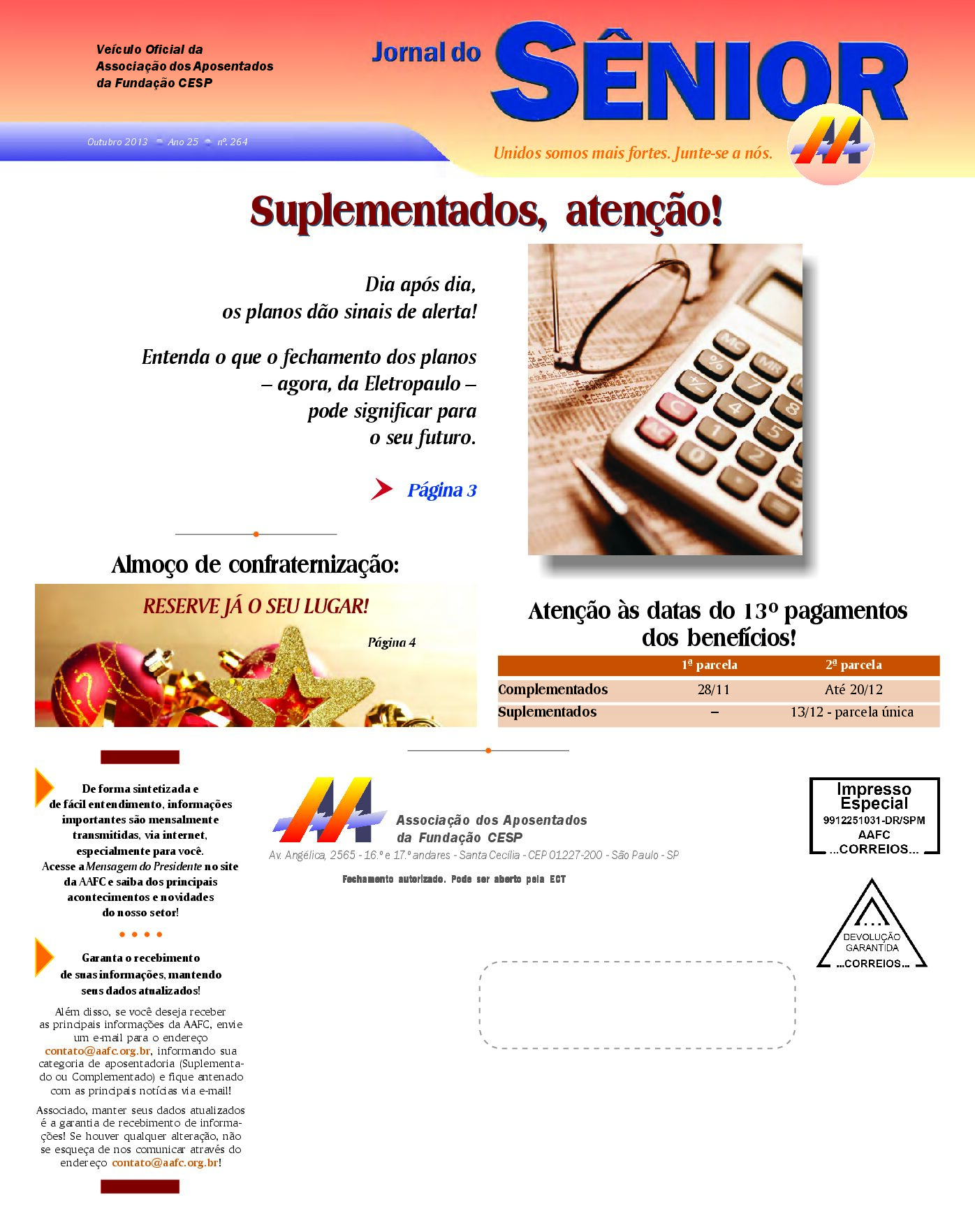 Órgão oficial da AAFC outubro/2013