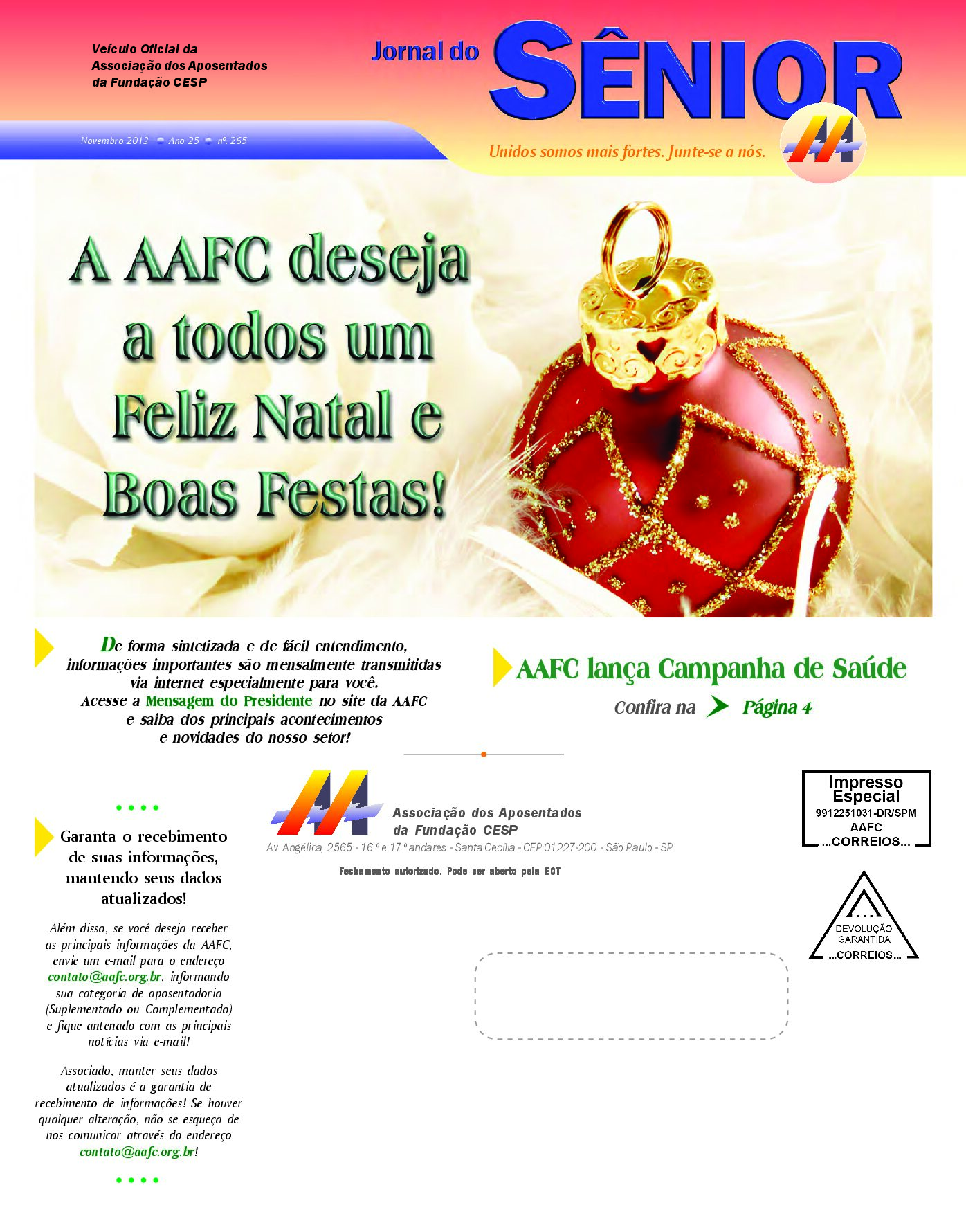 Órgão oficial da AAFC novembro/2013