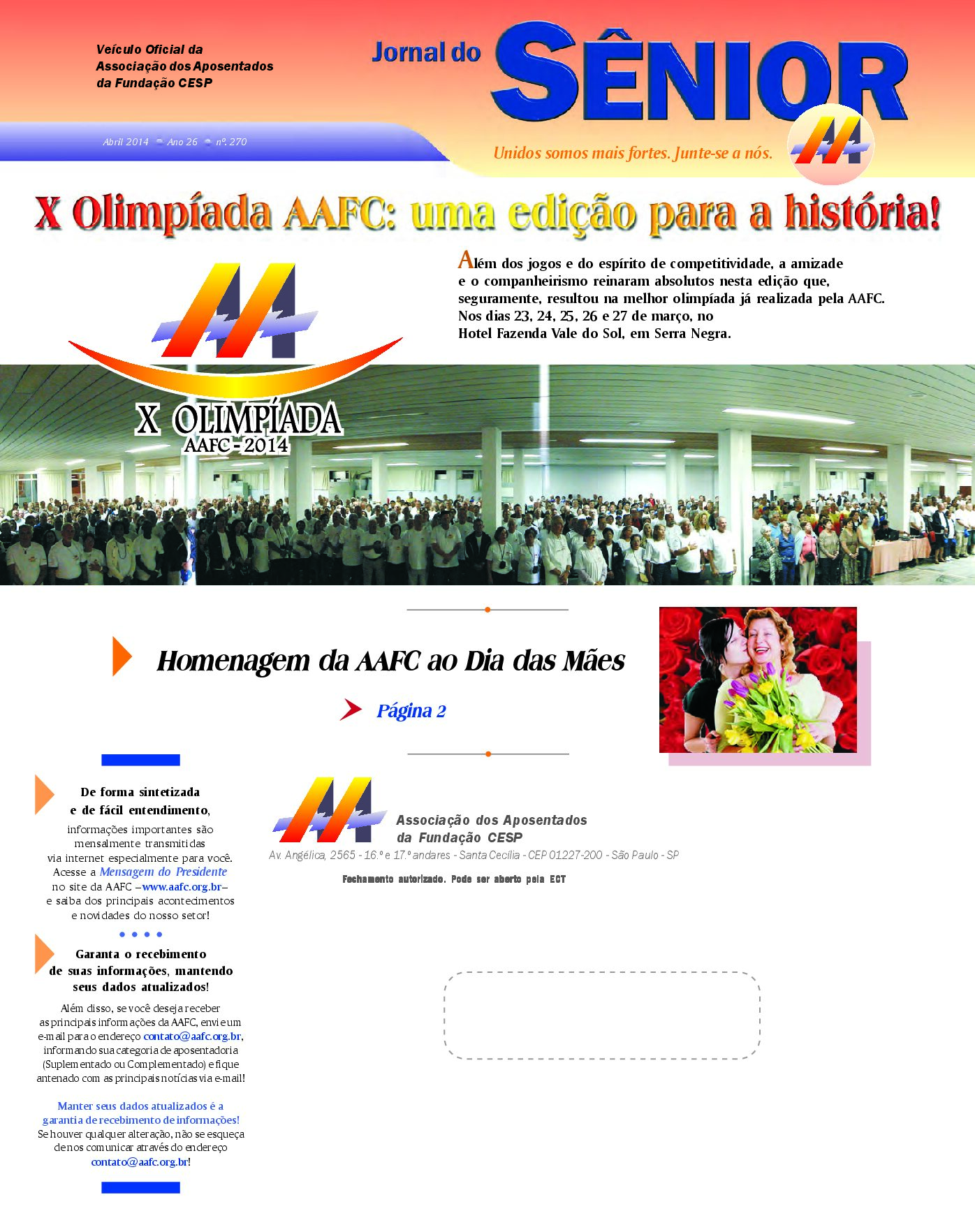 Órgão oficial da AAFC abril/2014