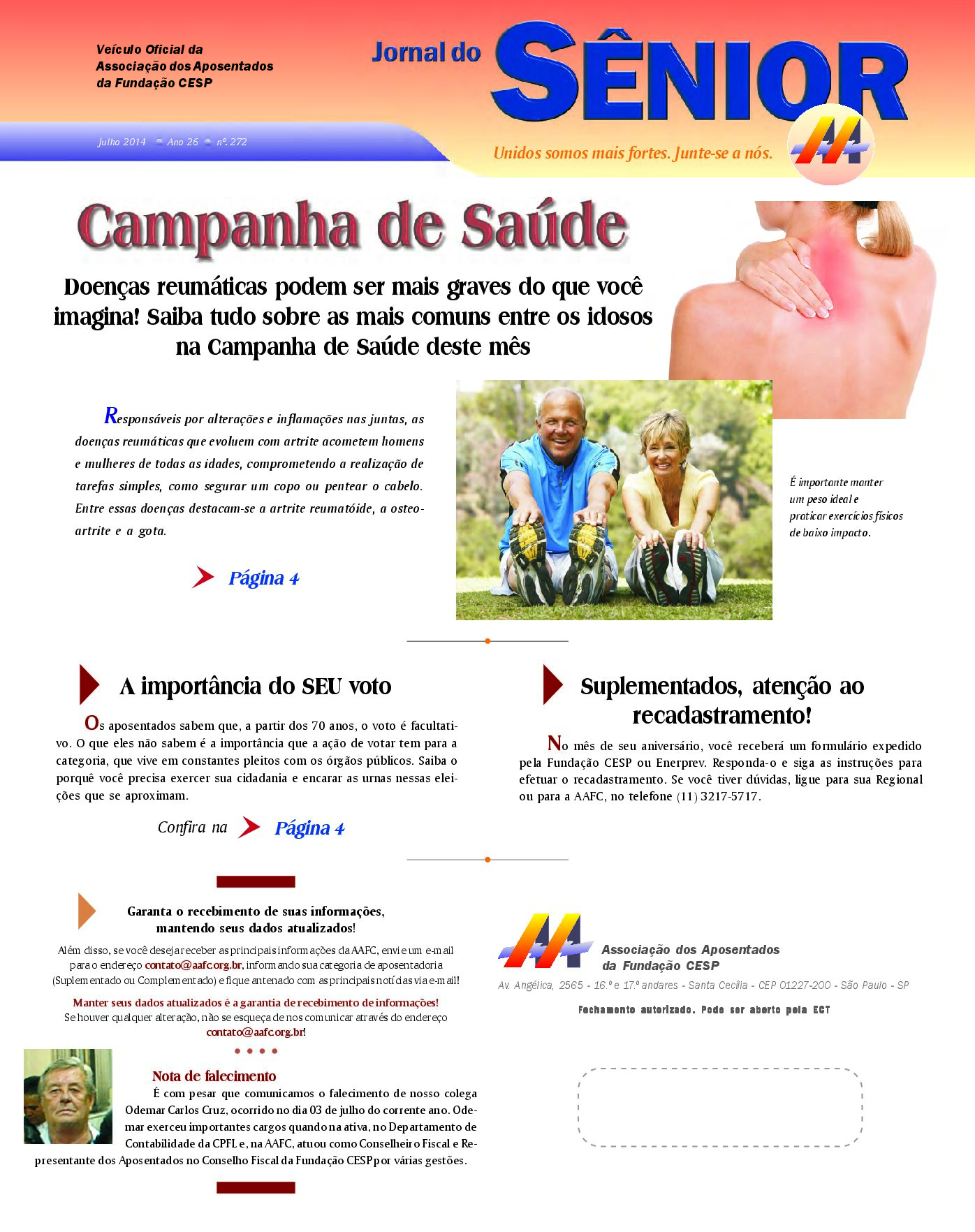 Órgão oficial da AAFC julho/2014