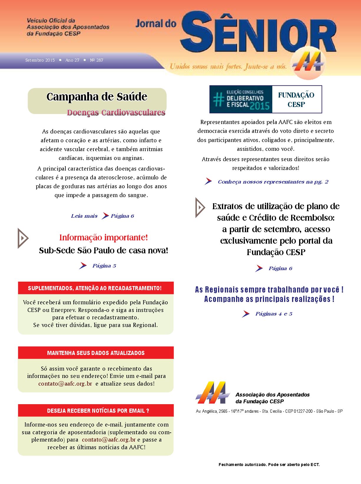 Órgão oficial da AAFC setembro/2015