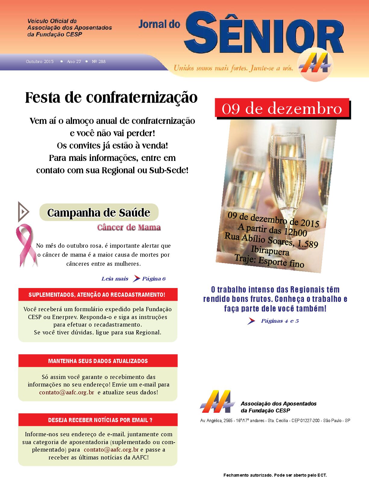 Órgão oficial da AAFC outubro/2015