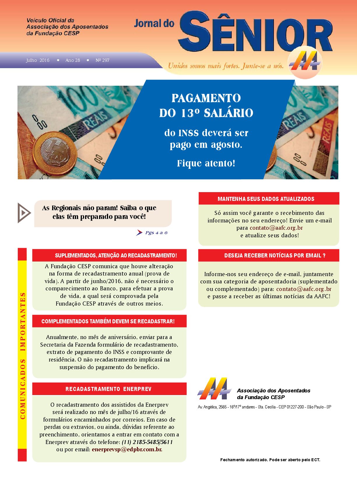 Órgão oficial da AAFC julho/2016