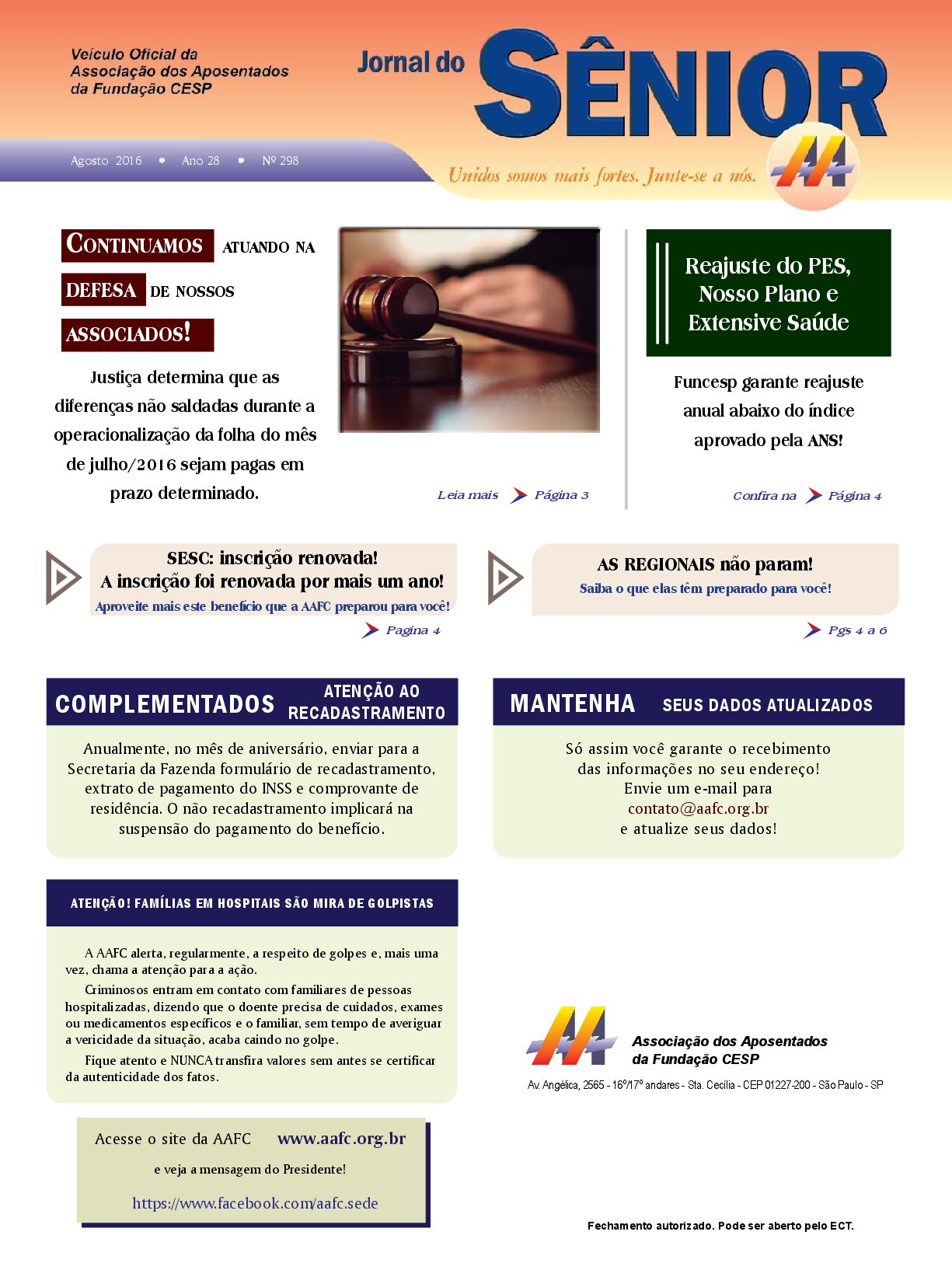 Órgão oficial da AAFC agosto/2016
