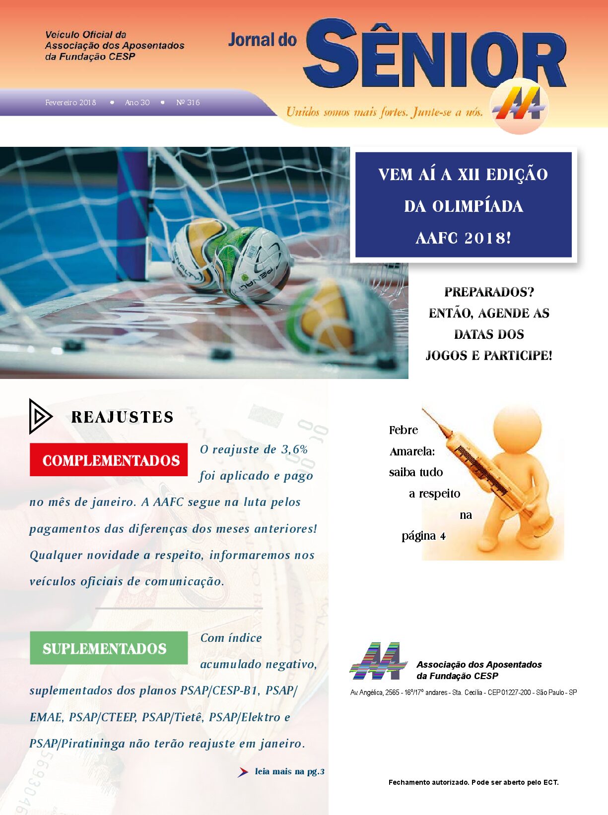 Órgão oficial da AAFC fevereiro/2018
