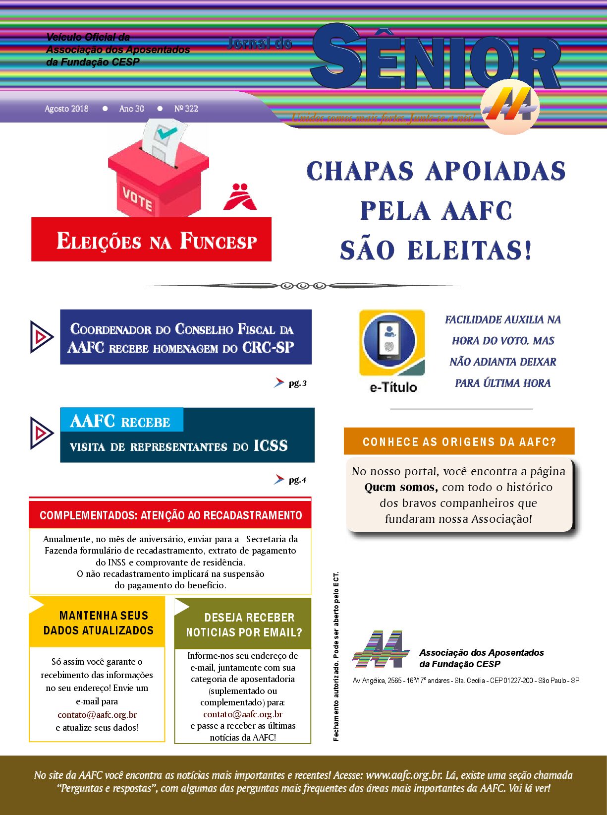 Órgão oficial da AAFC agosto/2018