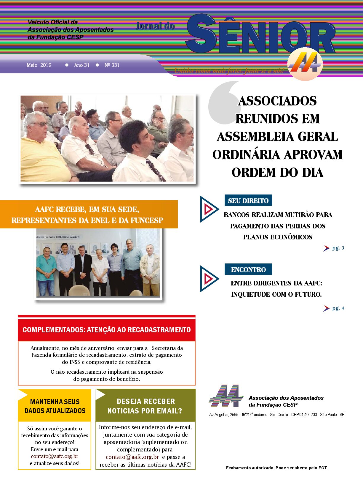 Órgão oficial da AAFC maio/2019