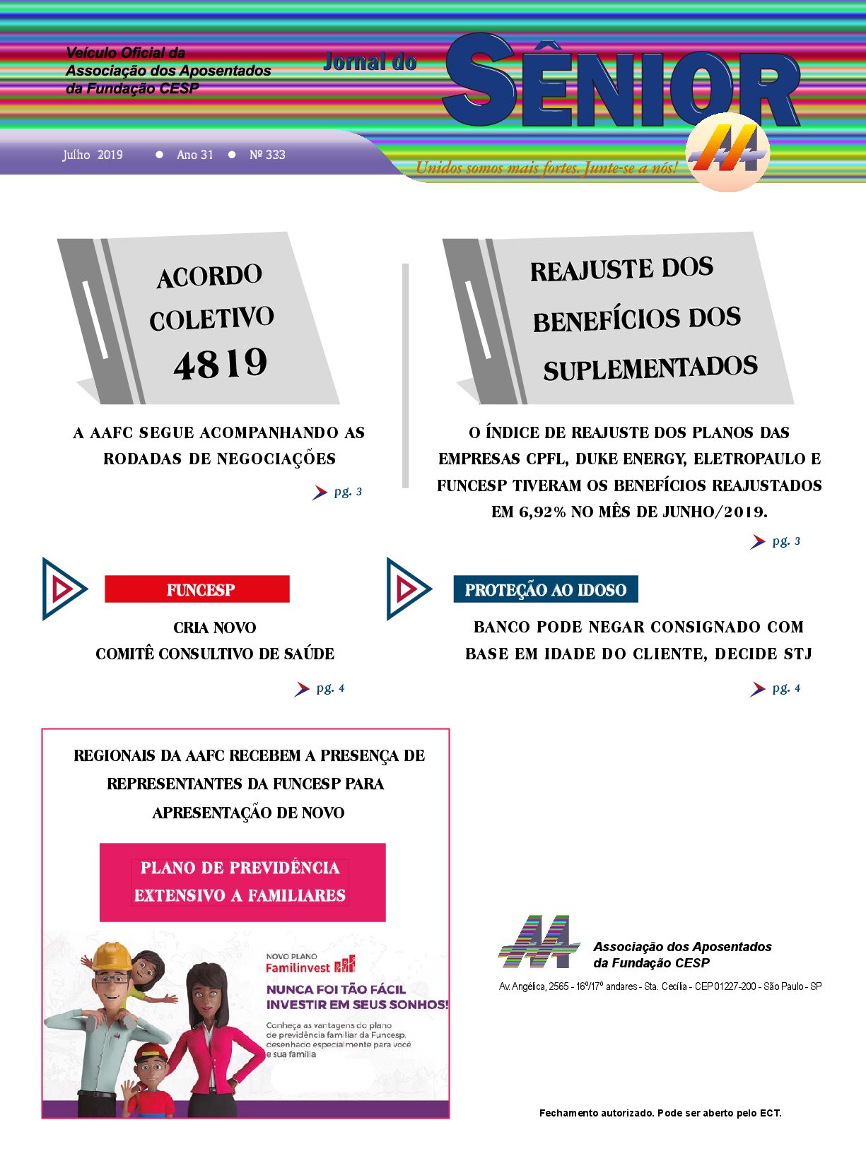 Órgão oficial da AAFC julho/2019