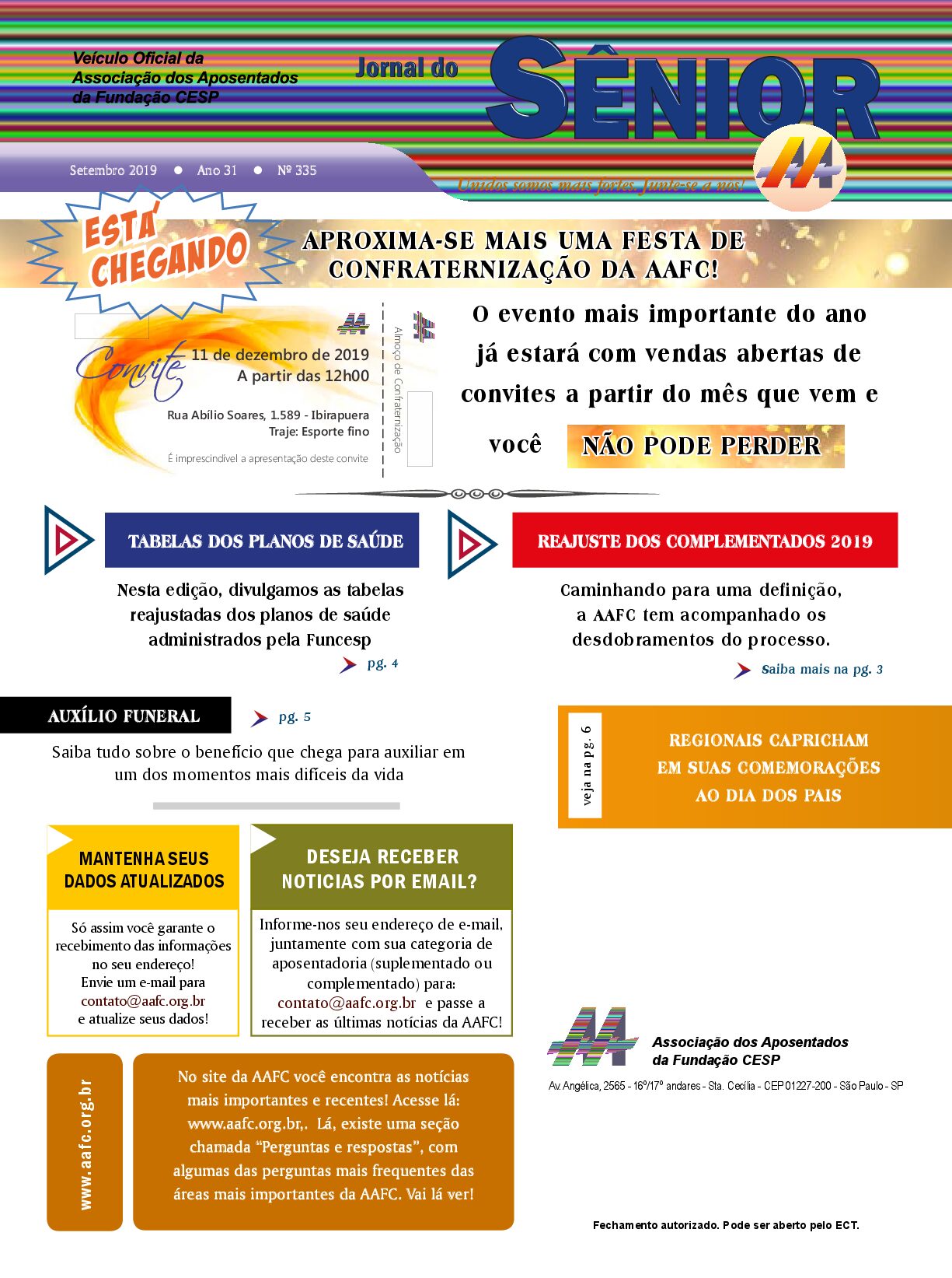 Órgão oficial da AAFC setembro/2019