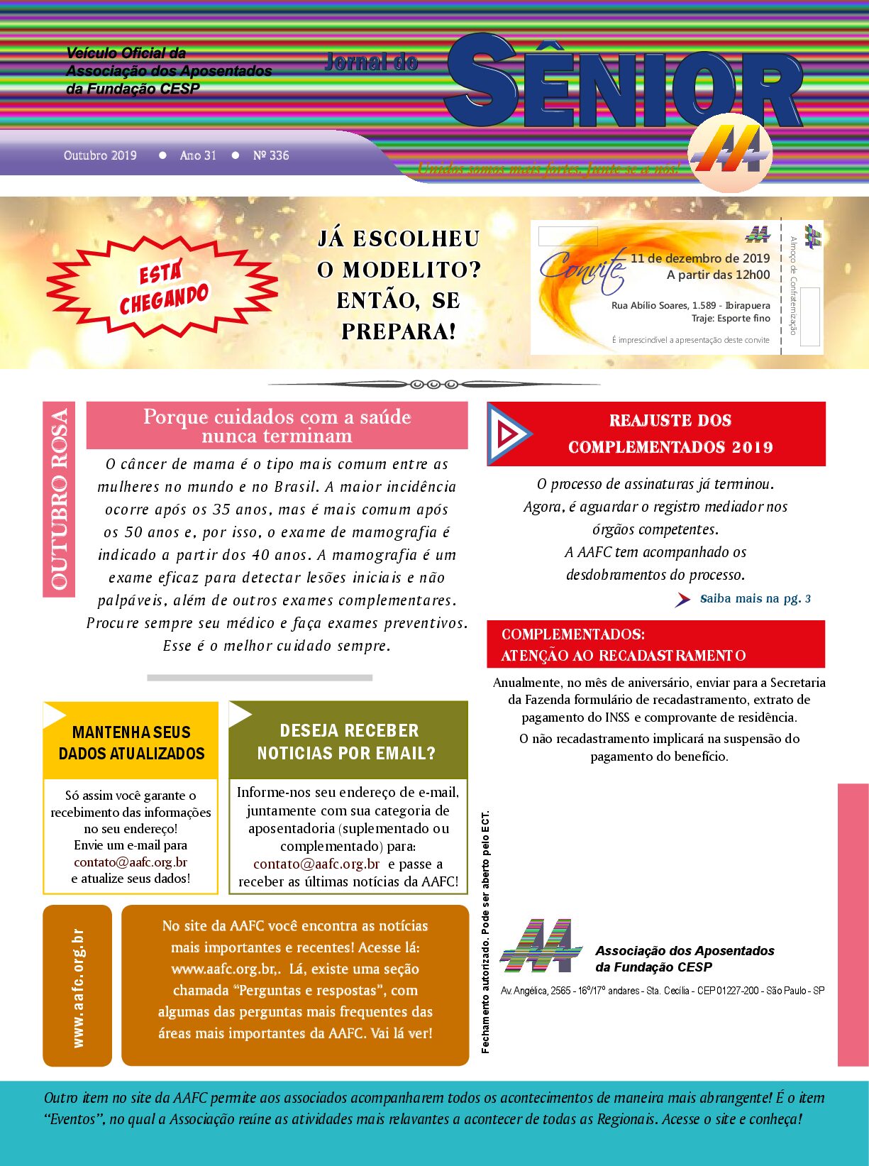 Órgão oficial da AAFC outubro/2019