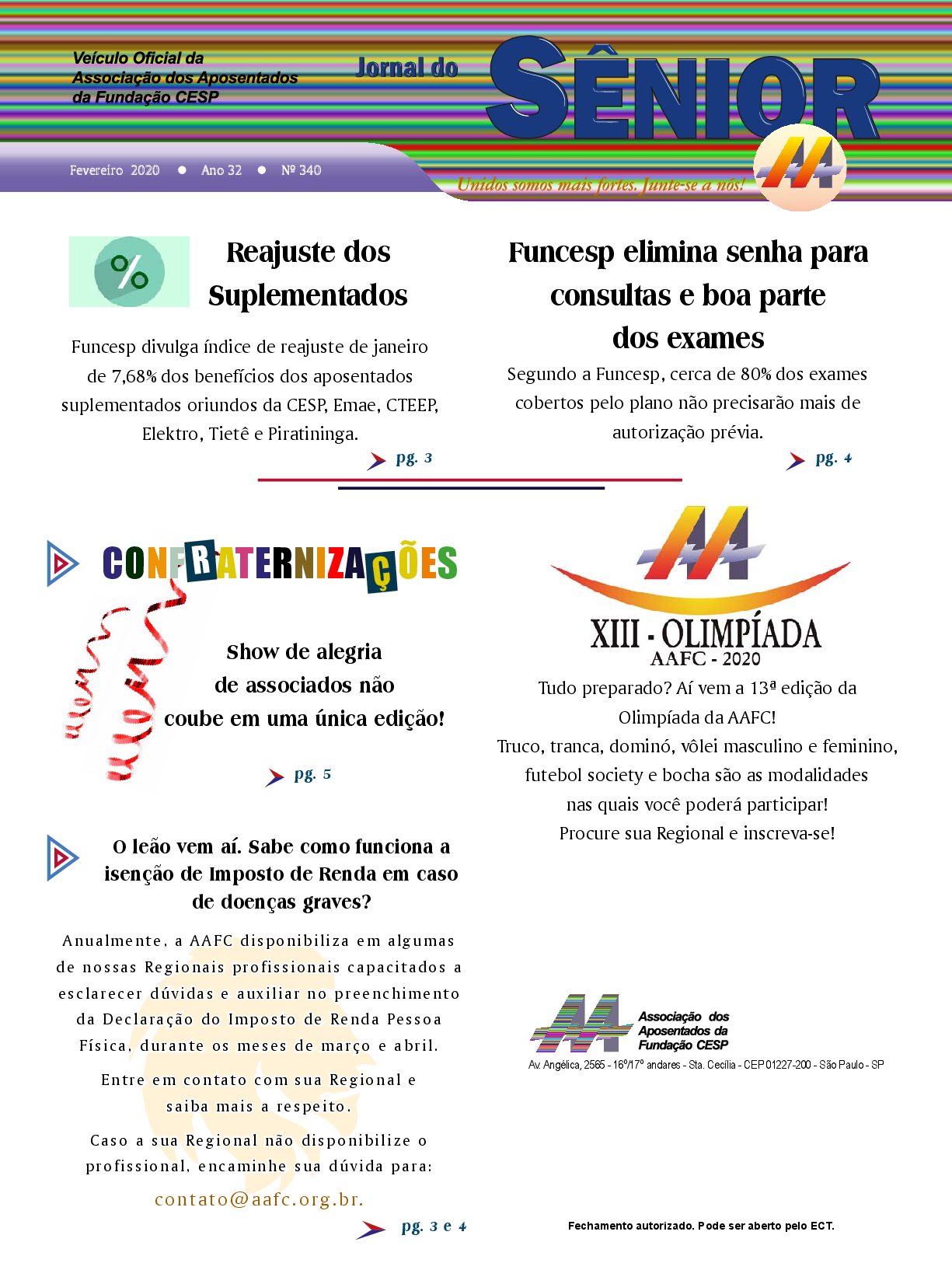 Órgão oficial da AAFC fevereiro/2020