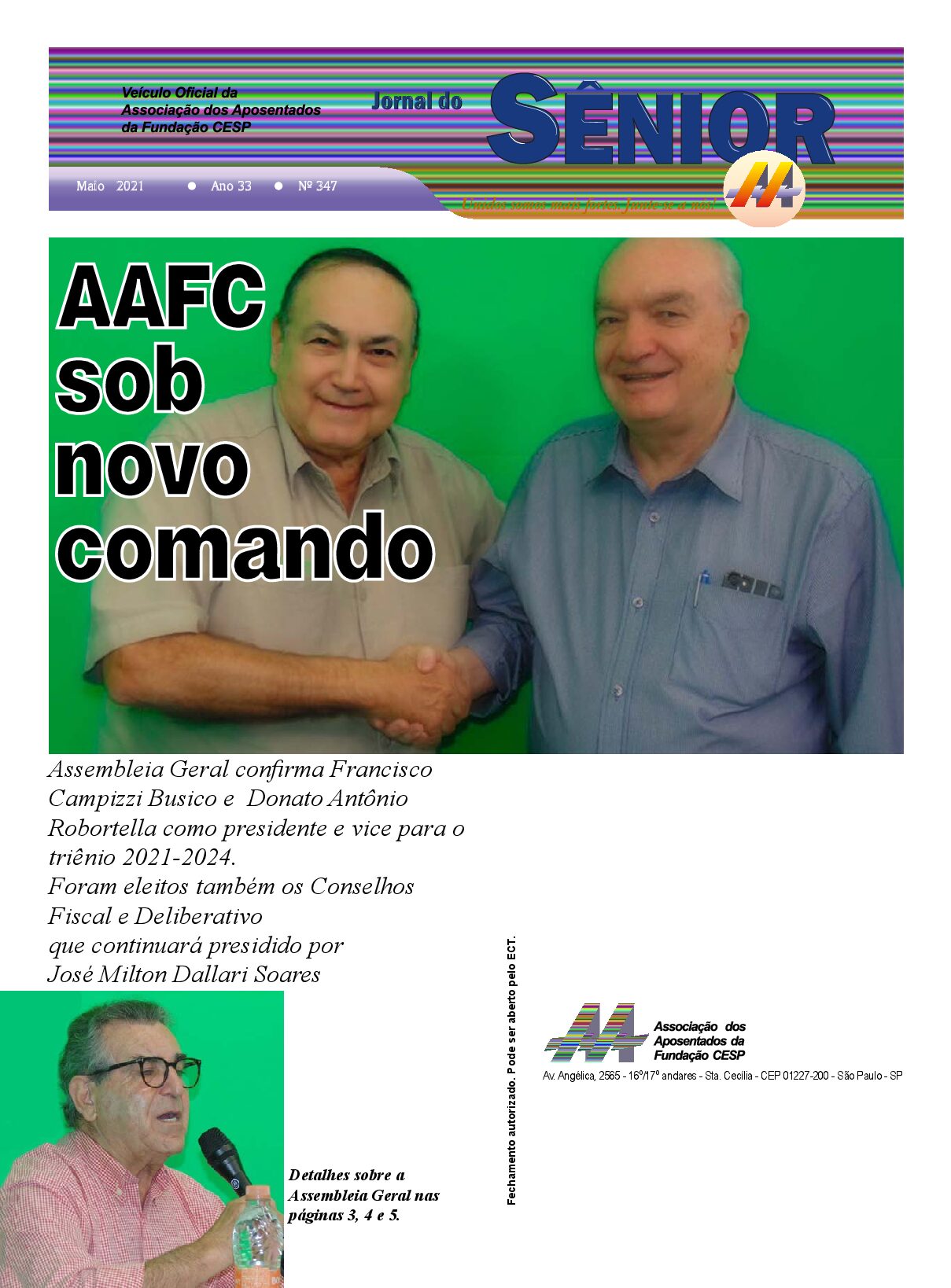 Órgão oficial da AAFC maio/21