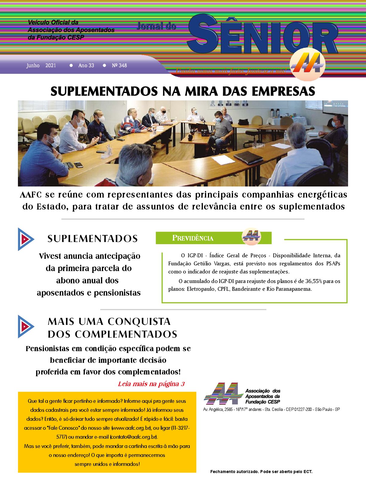 Órgão oficial da AAFC junho/21