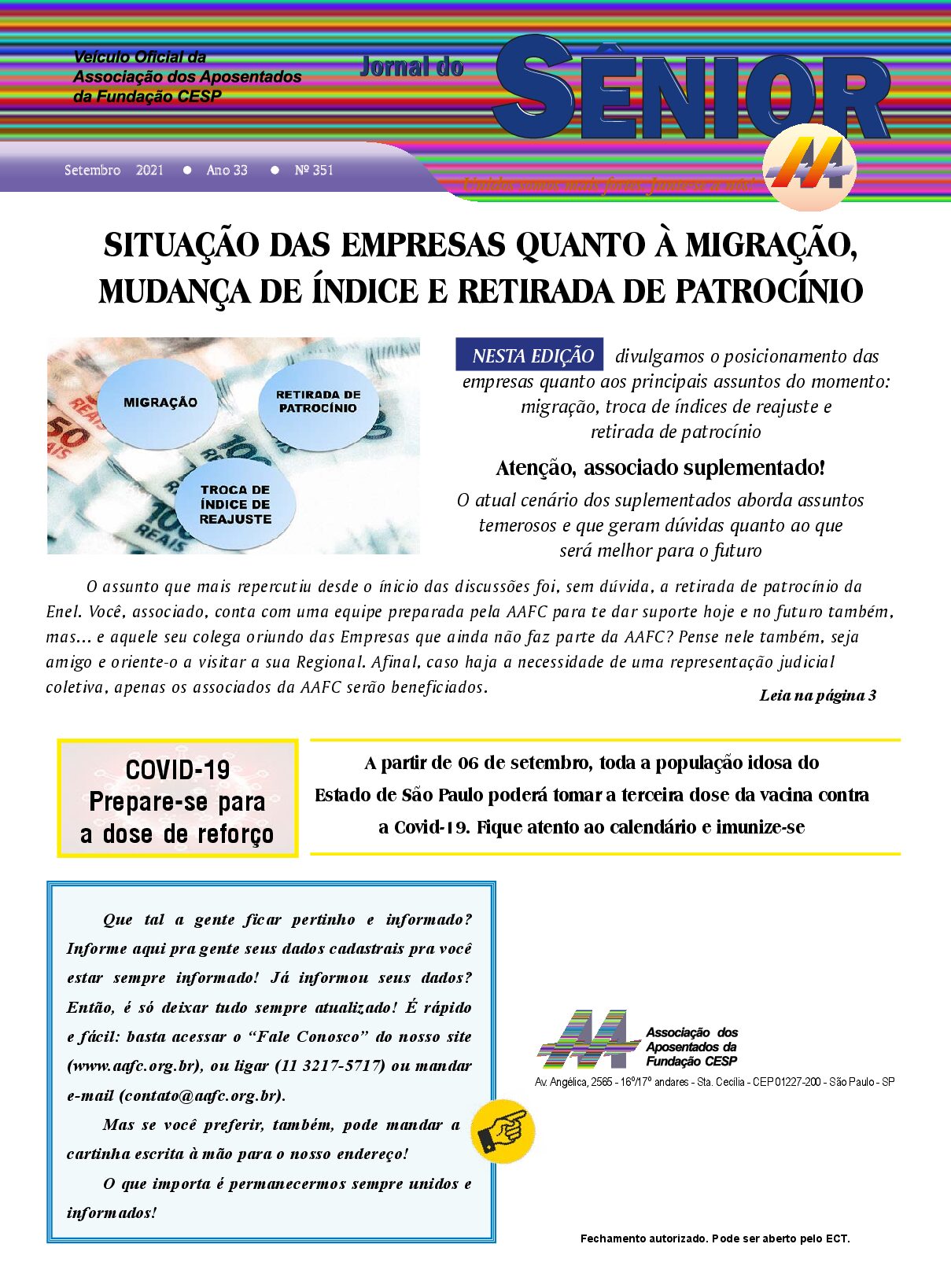 Órgão oficial da AAFC setembro/21