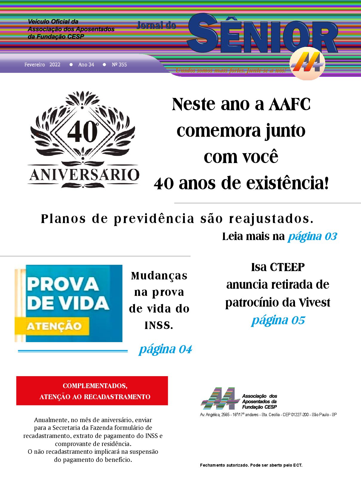 Órgão oficial da AAFC fev/22