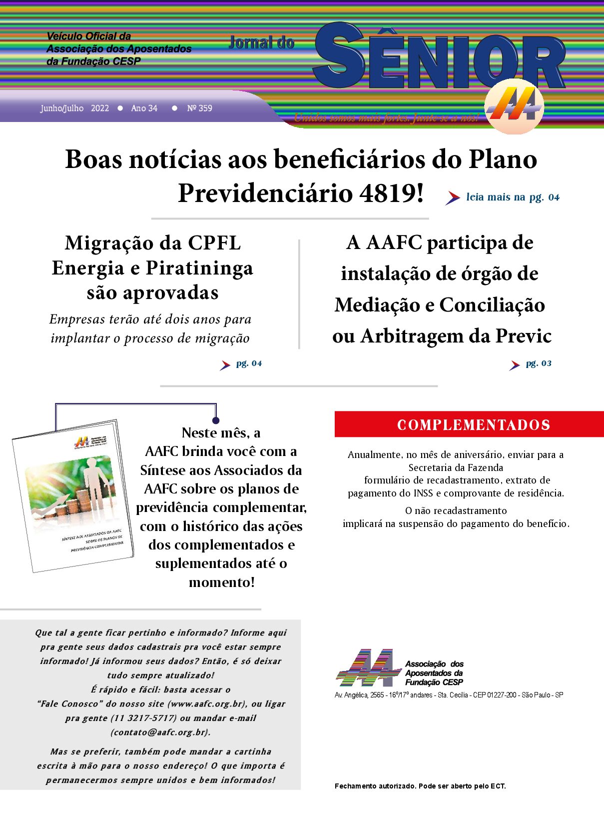 Órgão oficial da AAFC junho/julho 22
