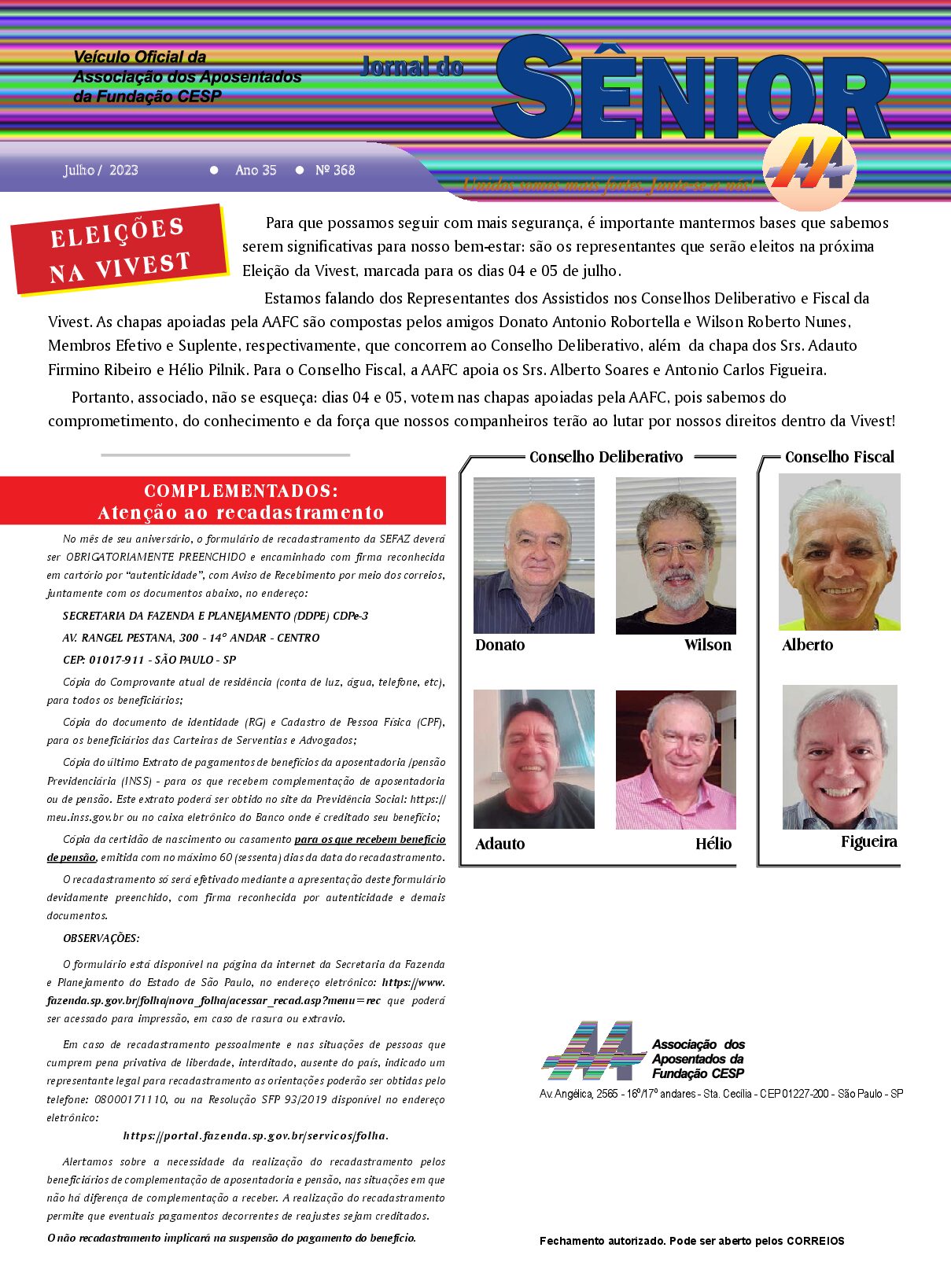 Jornal do Sênior – julho 2023