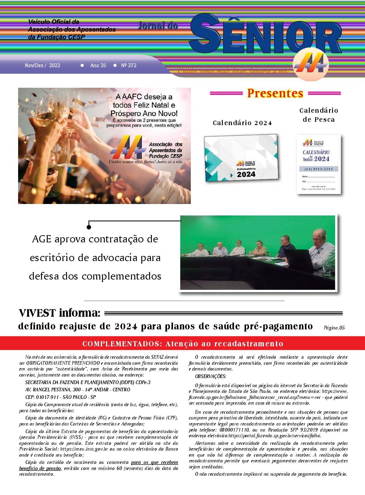 Órgão oficial da AAFC novembro/dezembro 2023