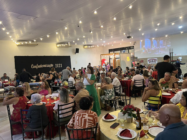 Jantar de confraternização em Votuporanga