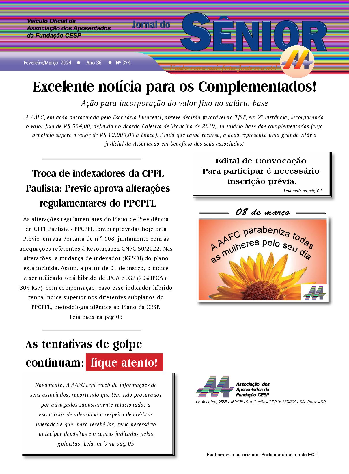 Órgão oficial da AAFC fevereiro/março 2024