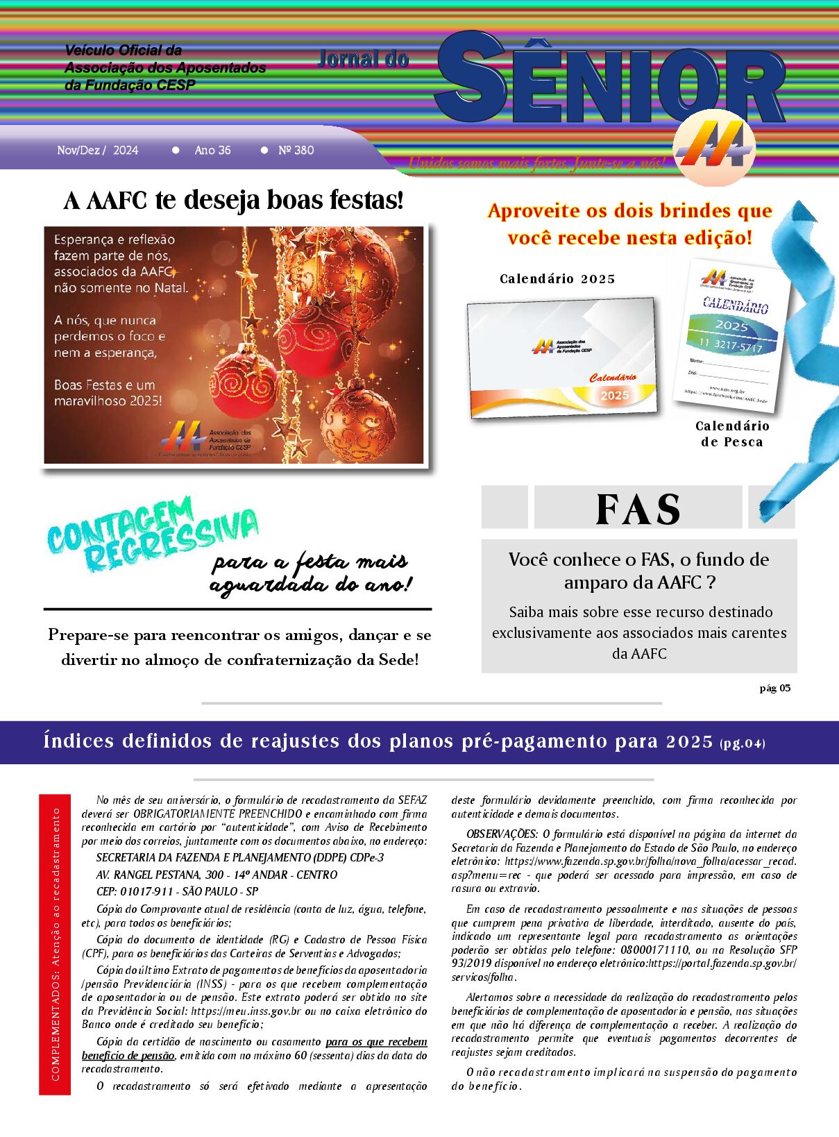 Órgão oficial da AAFC novembro/dezembro 2024