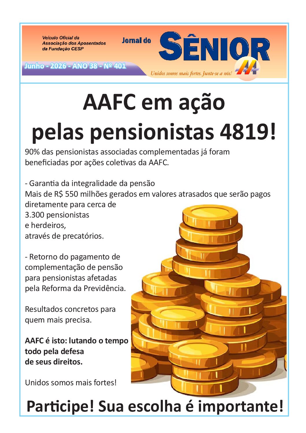 Órgão oficial da AAFC – junho 2026 – ed. extra: ação pelas pensionistas 4819