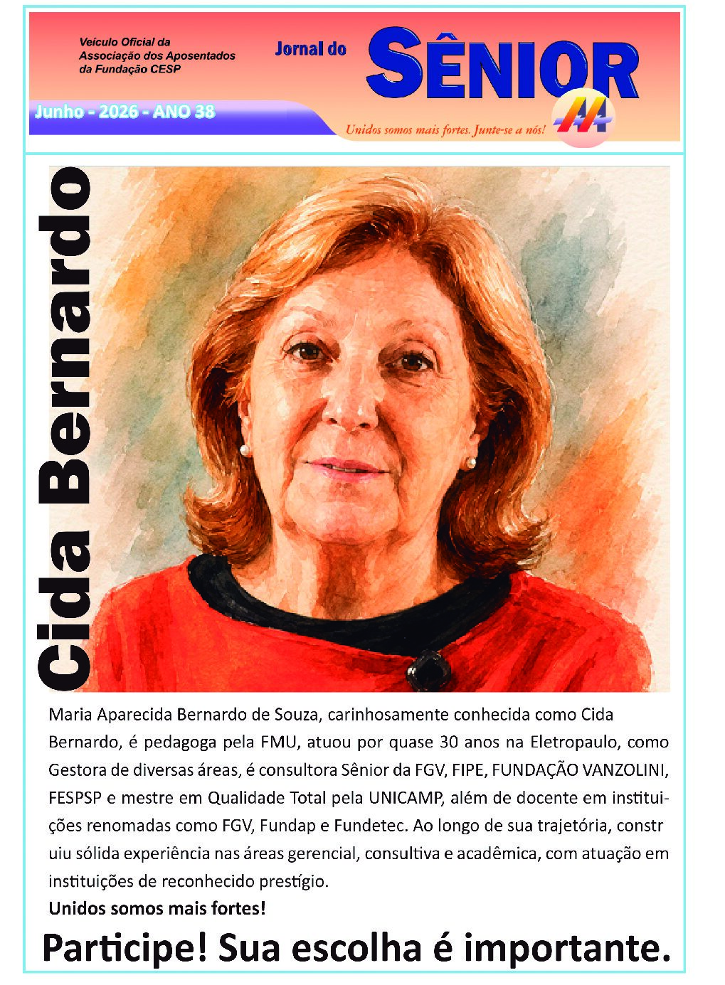 Órgão oficial da AAFC – junho 2026 – ed. extra: Cida Bernardo: a Força da Mulher!